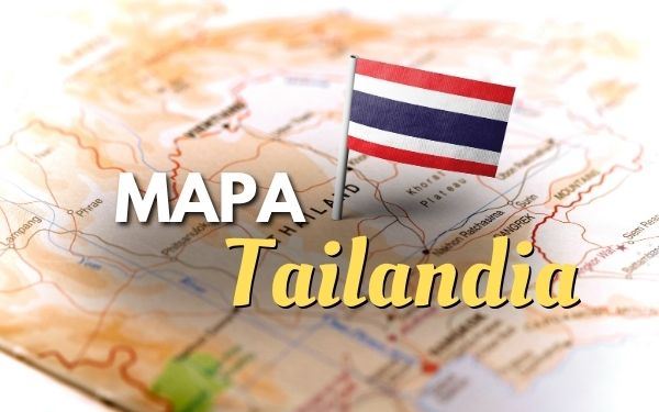 Mapa turístico de Tailandia por regiones y sus atractivos
