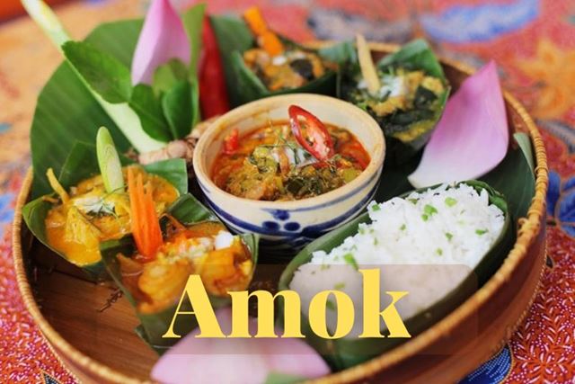 Amok, the iconic flavor of Cambodia wrapped in banana leaf