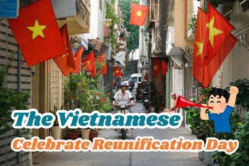 VIETNAM – The streets shine with red on Reunification Day