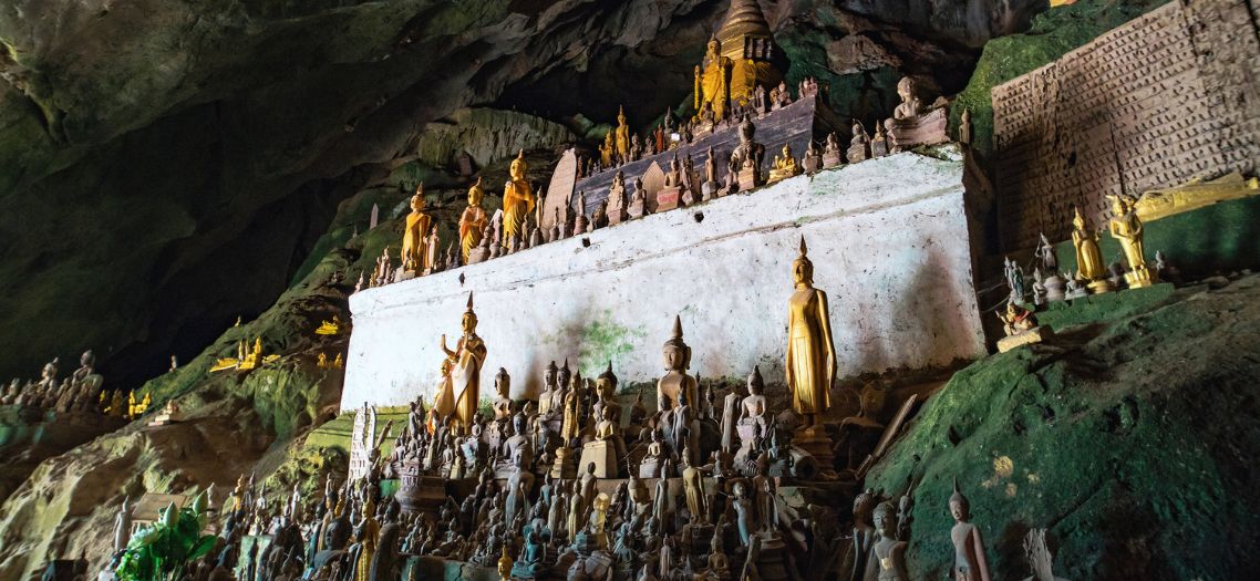Cueva Pak Ou: La cueva con 4000 estatuas de Buda en Laos