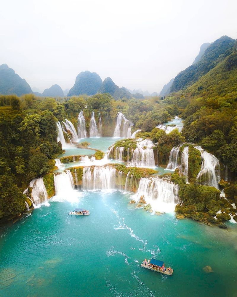 vietnam en diciembre - cascada de ban gioc - cao bang