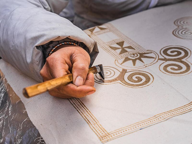 artesanos en lao chai