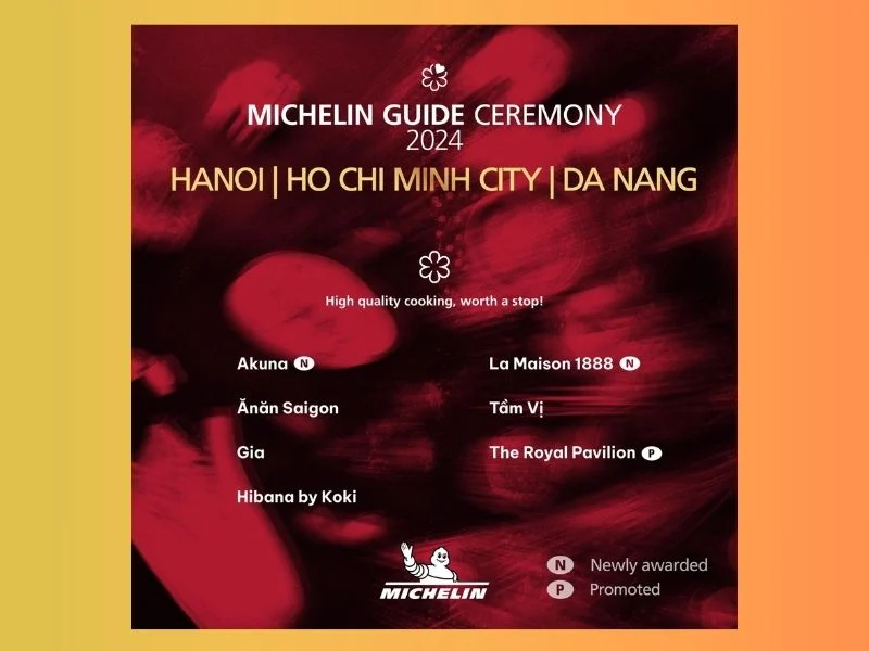 Michelin Vietnamese Restaurants, 2024, michelin guide