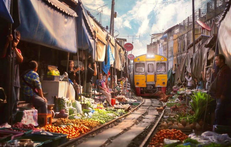 The Maeklong Railway Market
