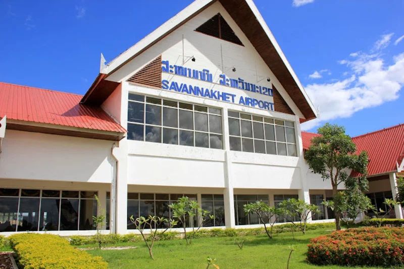 Aeropuerto Internacional de Savannakhet en el sur de laos