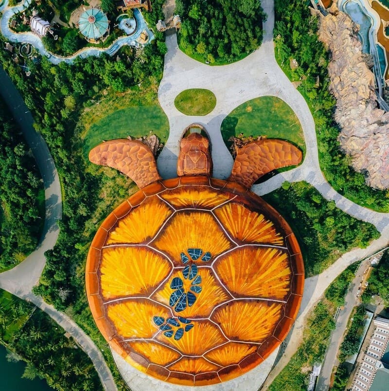 El acuario en forma de tortuga de Phu Quoc - Foto: anhtai.bber