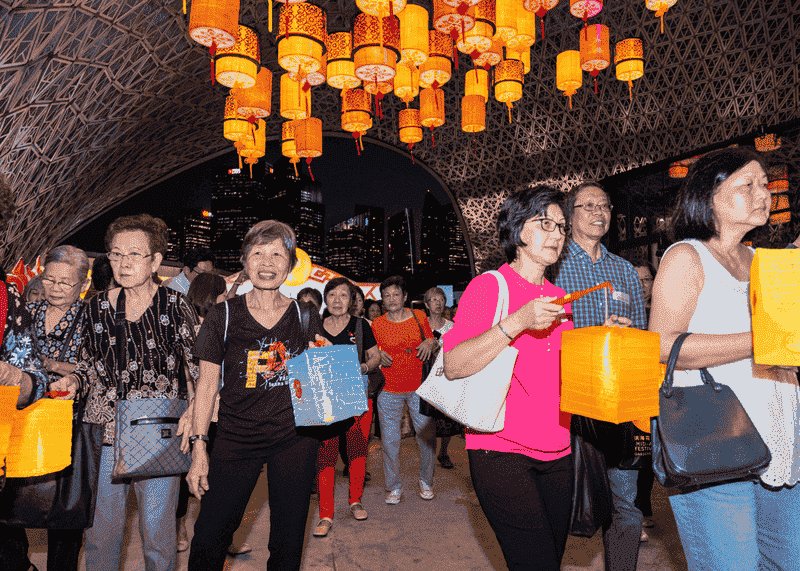 festival del medio otoño - singapur - Gardens by the Bay