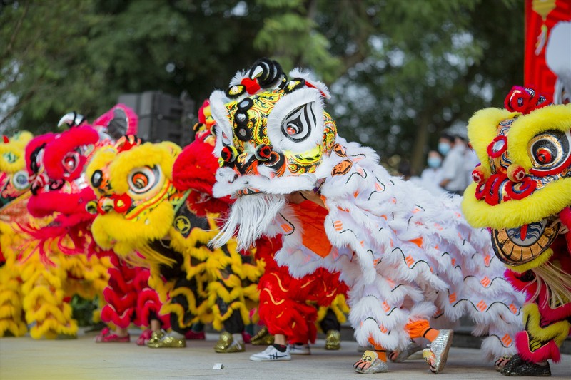 festival del medio otoño - danza de leon