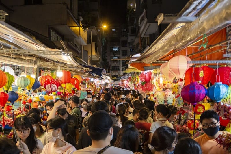 festival del medio otoño - calles de vietnam