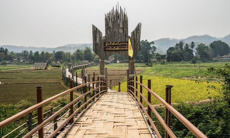 Su Tong Pae bamboo bridge