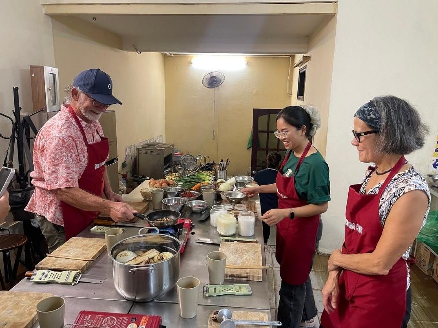 Experience making local dishes.