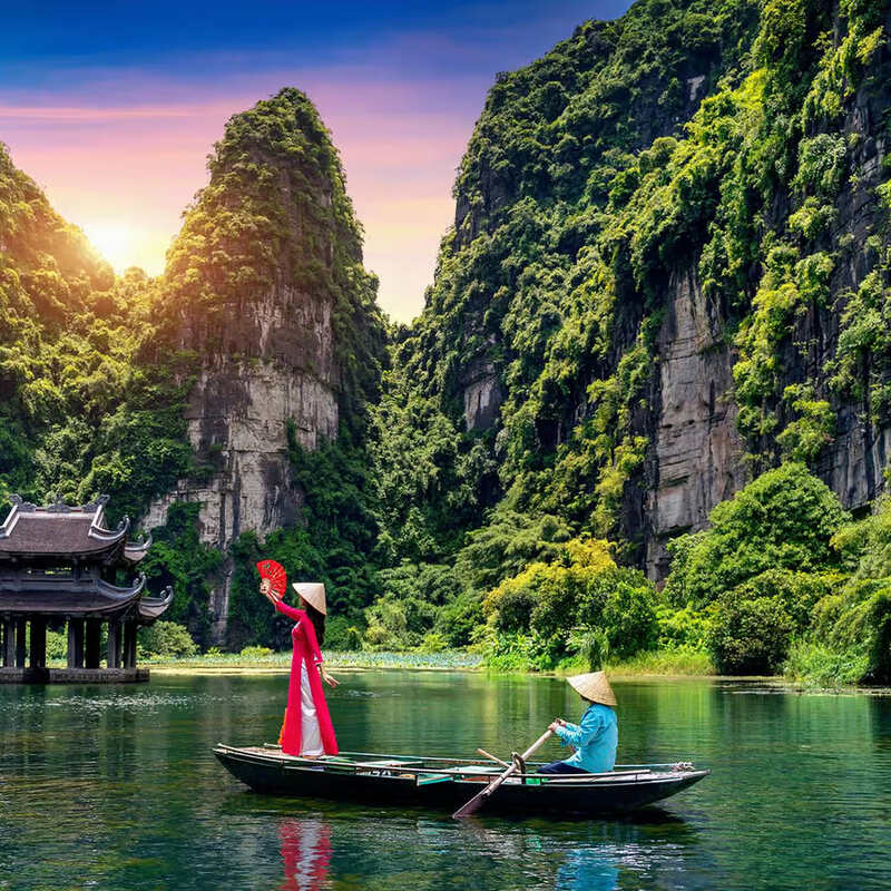 The landscape of Ninh Binh