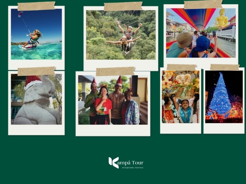 December is the peak tourist season in Thailand.