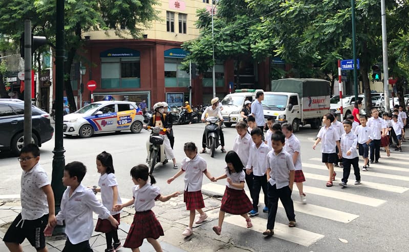 crossing the streets