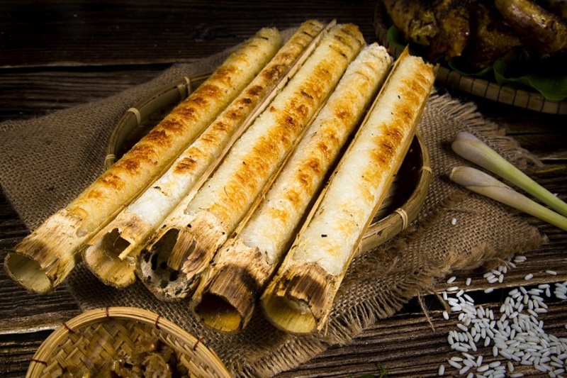Cơm Lam or burnt rice