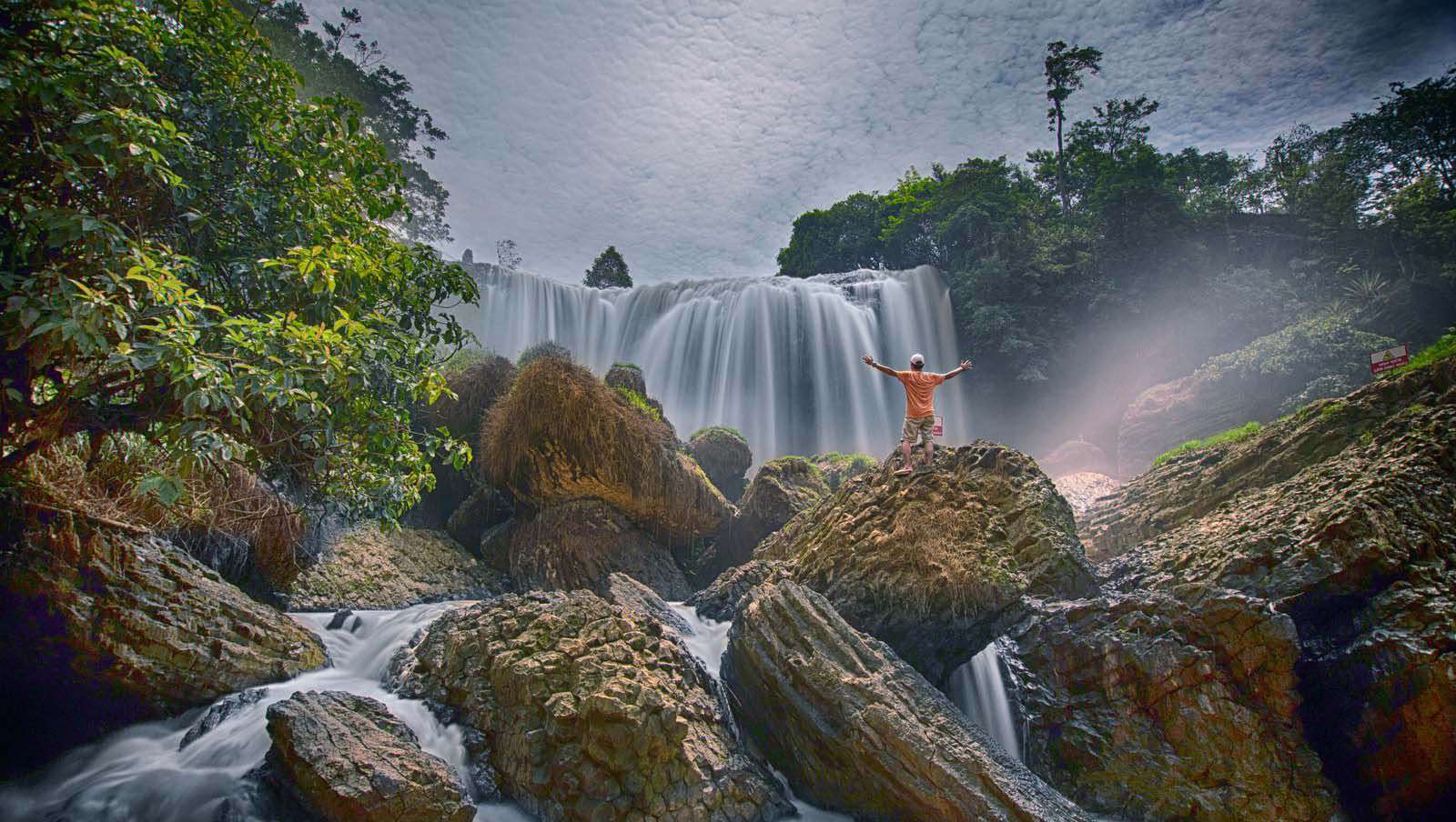 elephant waterfall in Lam Dong, Vietnam