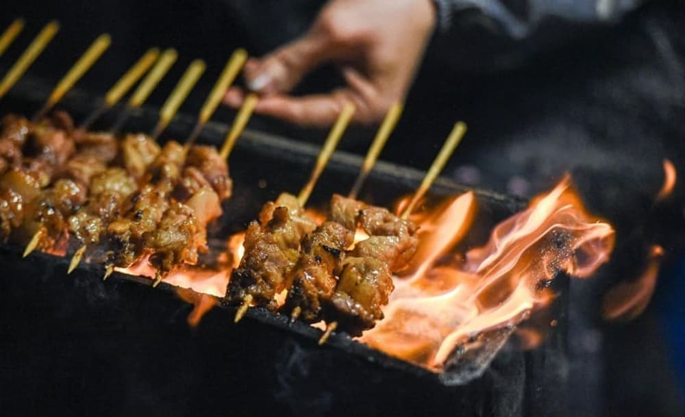 Grilled skewers