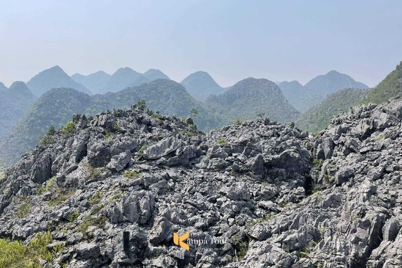 Limestone formations at Dong Van Karst Plateau in Ha Giang