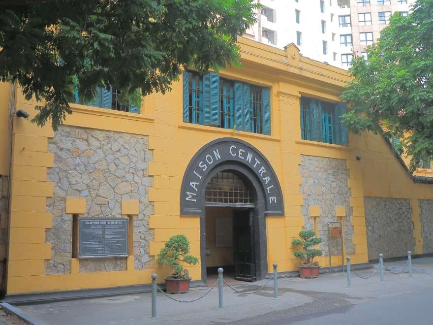 Indoor museum visit in Hanoi during a rainy August afternoon