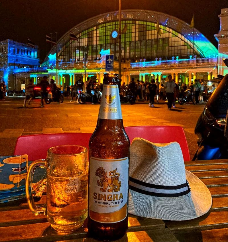 bottle of Singha Beer