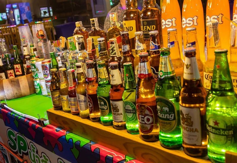 Singha, Chang and Leo beers