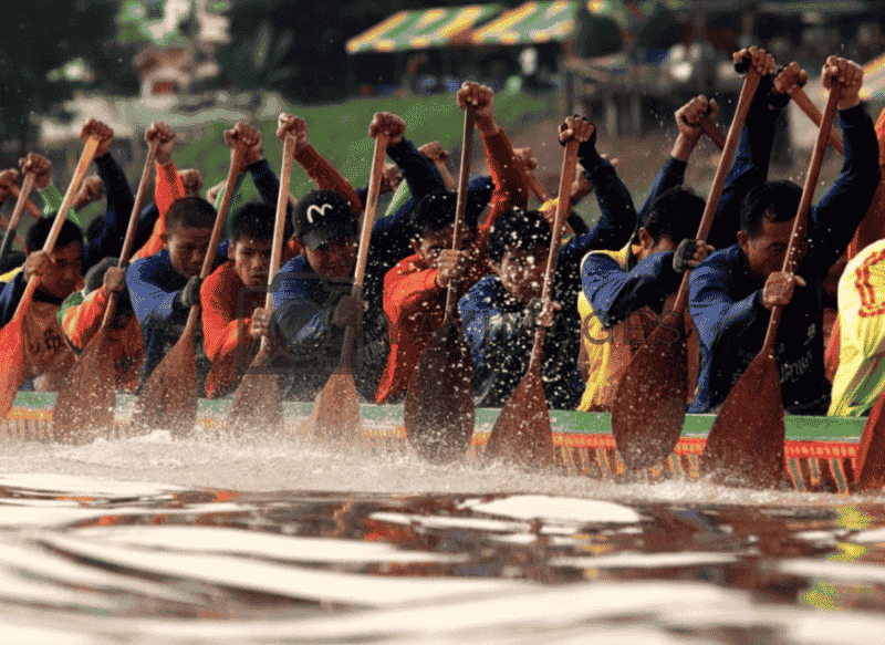 festival en laos - La Fiesta de las Piraguas en Laos - evento deportivo