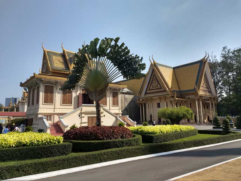 The royal palace in Phnom Penh 