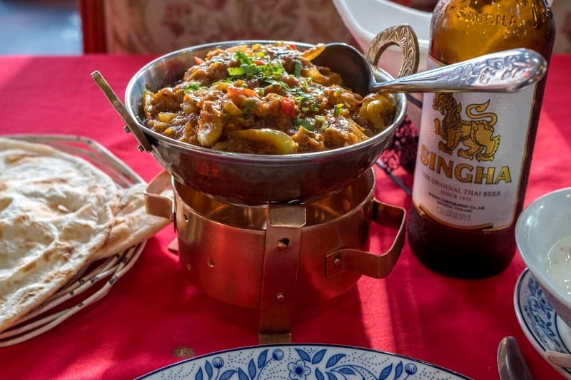 enjoy beers with Thai food