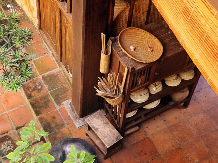 The kitchen area of the Ma May ancient house.