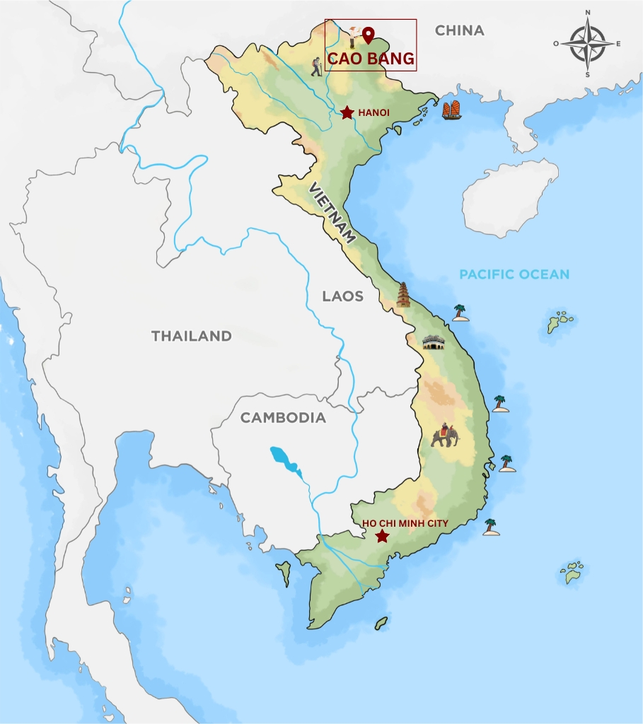 Cao Bang province location map