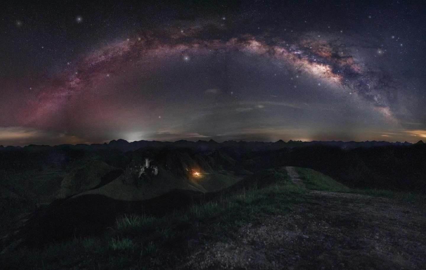 Watching Milky Way at Ba Quang