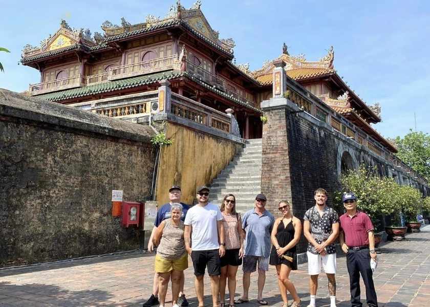 The ancient imperial city of Hue.