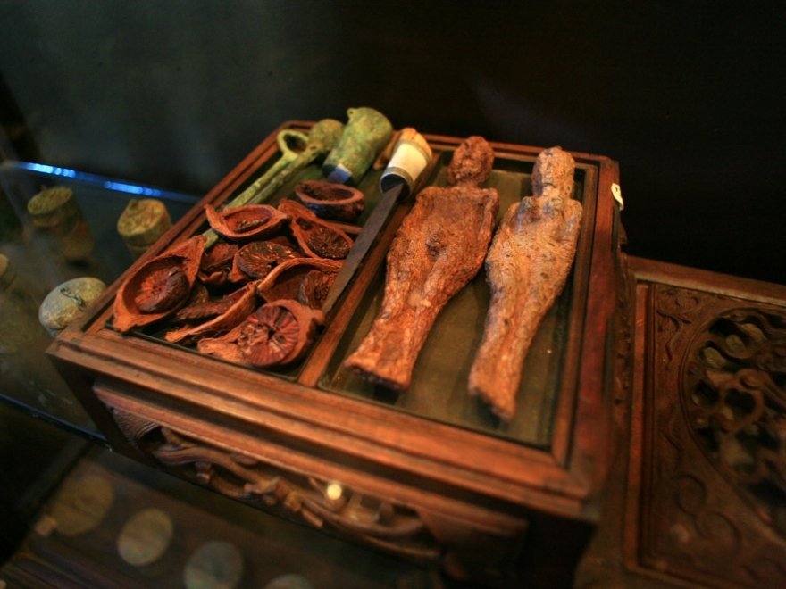 A box containing precious medicinal herbs.