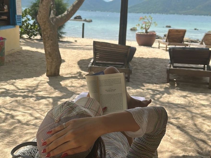 Relax and read a book on the beach at Whale Island.