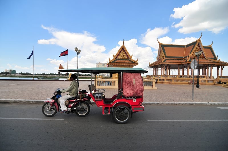 tuk tuk en camboya