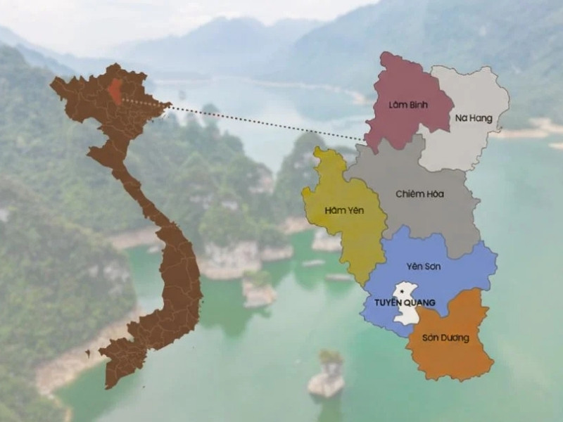 Total area of Tuyen Quang province