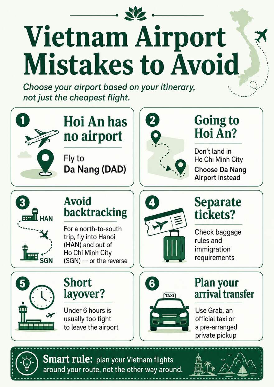 Common Vietnam airport mistakes and better choices for travelers planning a Vietnam itinerary