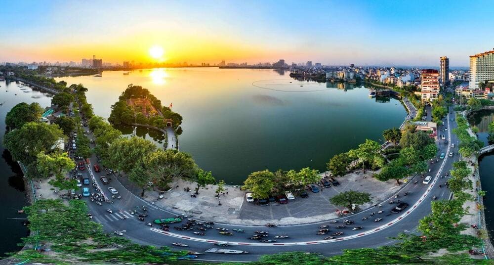 Ho tay view from above