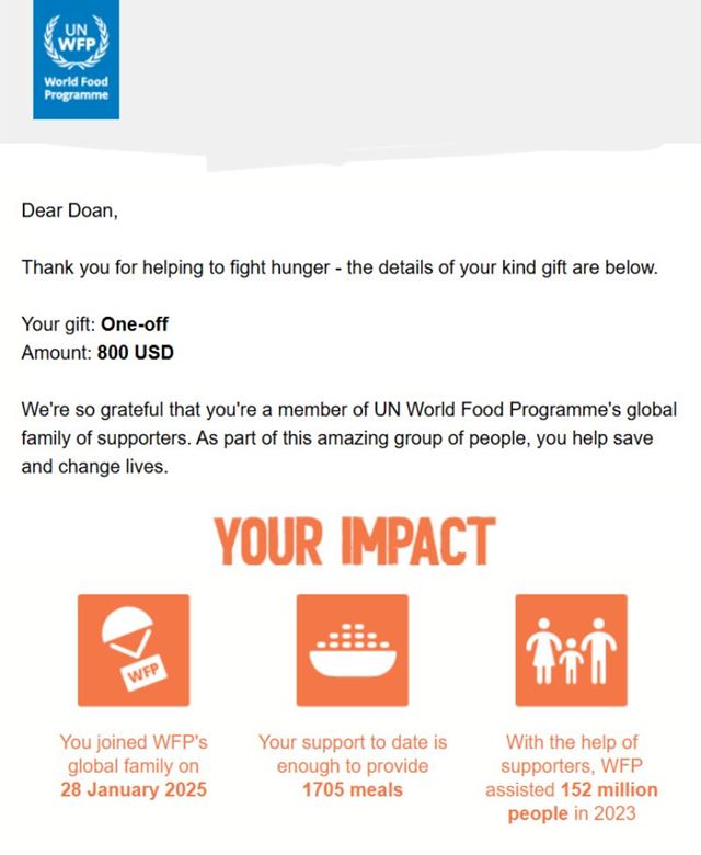 Donation Certificate