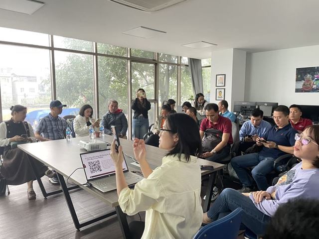 Our head accountant is guiding us through the procedures.