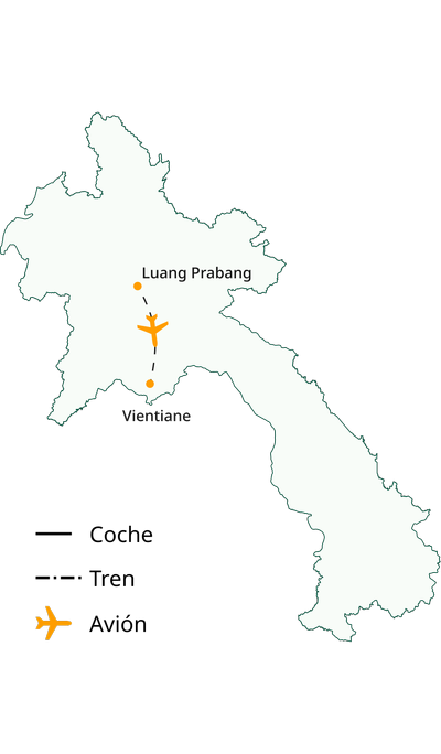 Laos en 6 días: viaje de Luang Prabang a Vientiane