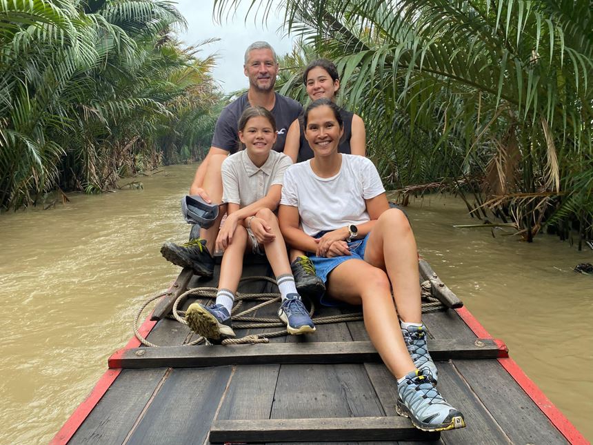 Our dear travelers in Mekong Delta