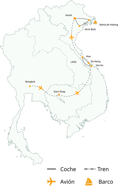 Viaje a Tailandia, Camboya y Vietnam en 15 días