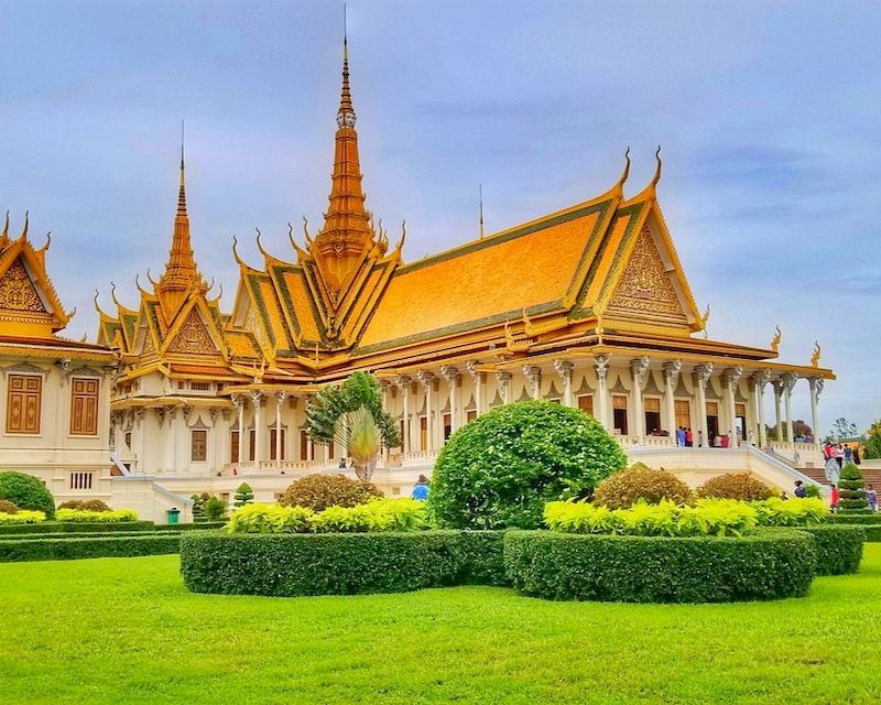 El Palacio Real de Phnom Penh, Camboya
