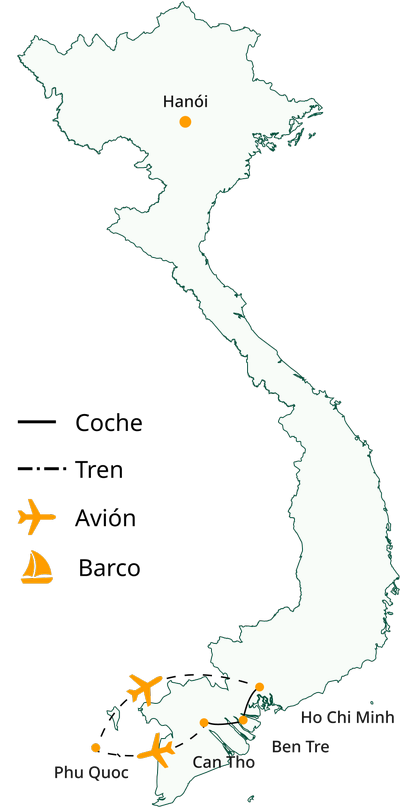 Viaje al Sur de Vietnam en 7 días con Isla de Phu Quoc