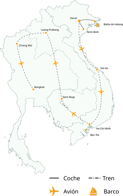 Viaje por Vietnam, Camboya, Laos y Tailandia en 21 días