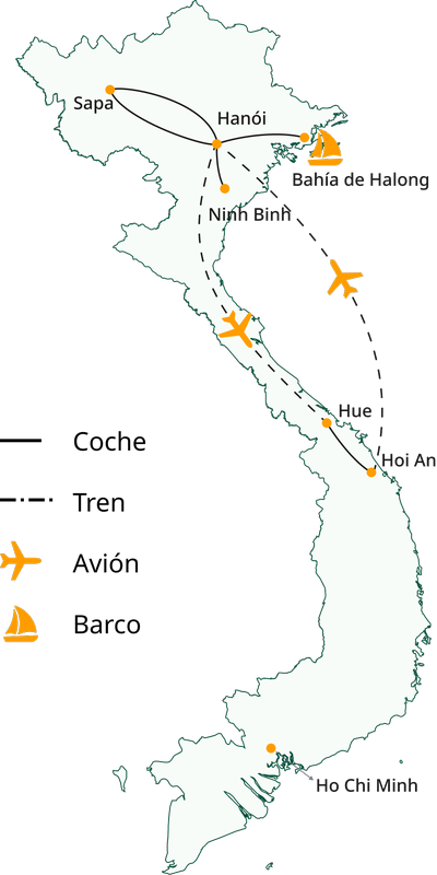 Circuito por Vietnam del Norte al Centro exclusivo 14 días