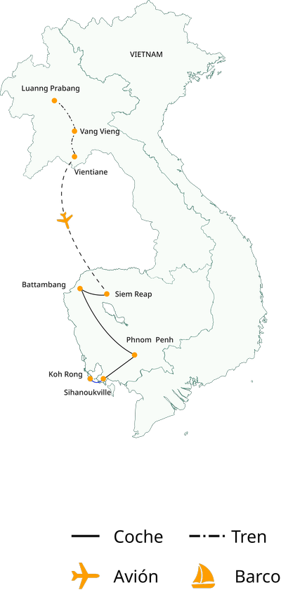 Descubre la esencia de Laos y Camboya en 15 días