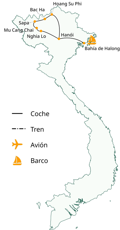 Viaje de Senderismo al Norte de Vietnam en 12 días