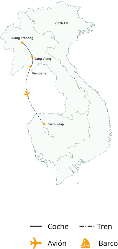 Laos y Camboya en 10 días: de Luang Prabang a Angkor Wat